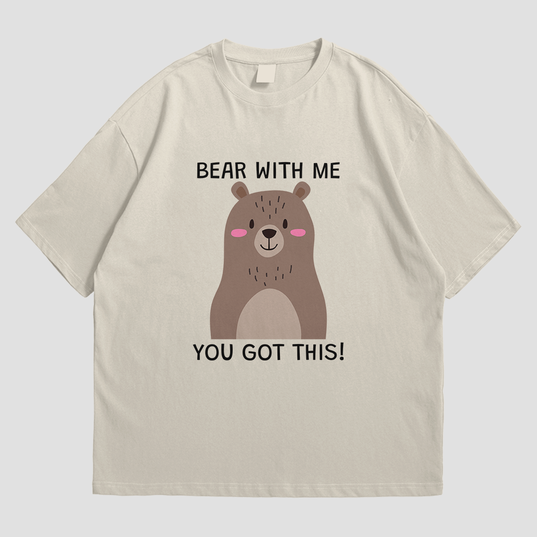 T-Shirt - Bear with Me - T-Shirt | Buy at Uni Wear - S Sand