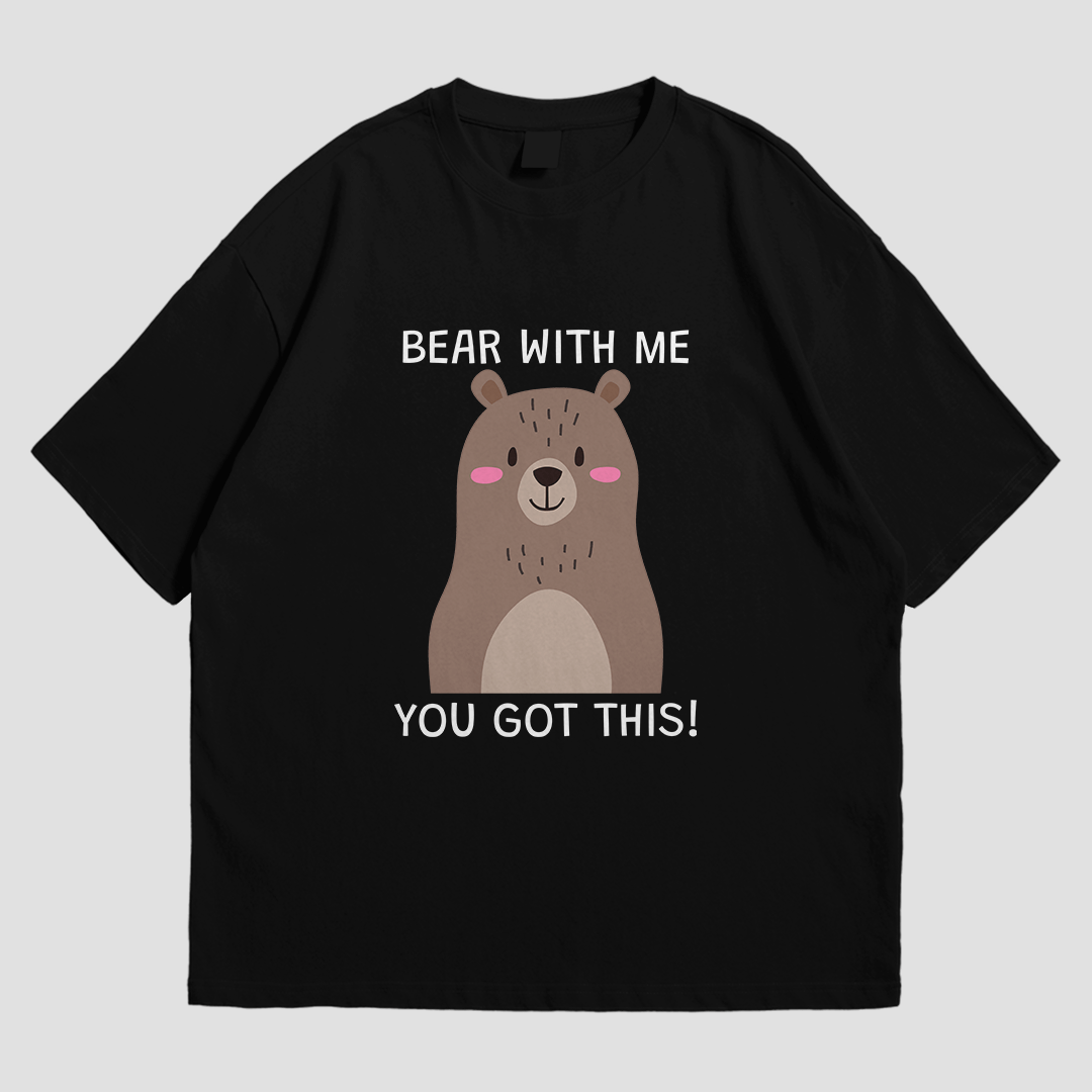 T-Shirt - Bear with Me - T-Shirt | Buy at Uni Wear - XS Black