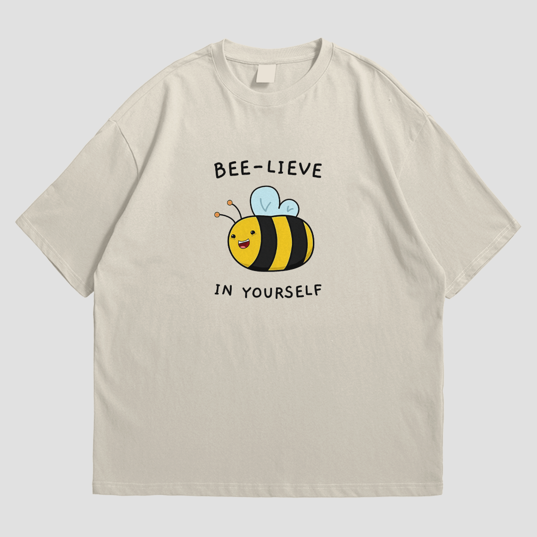 T-Shirt - Beelieve in Yourself - T-Shirt | Buy at Uni Wear - S Sand