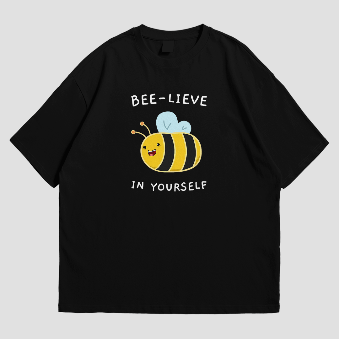 T-Shirt - Beelieve in Yourself - T-Shirt | Buy at Uni Wear - XS Black