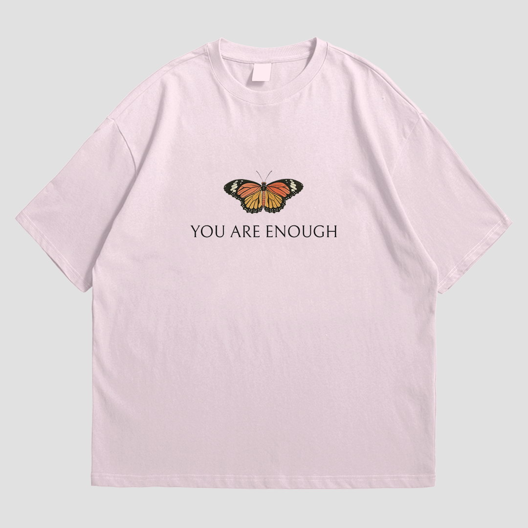 T-Shirt - You Are Enough - T-Shirt | Buy at Uni Wear - S Light Pink